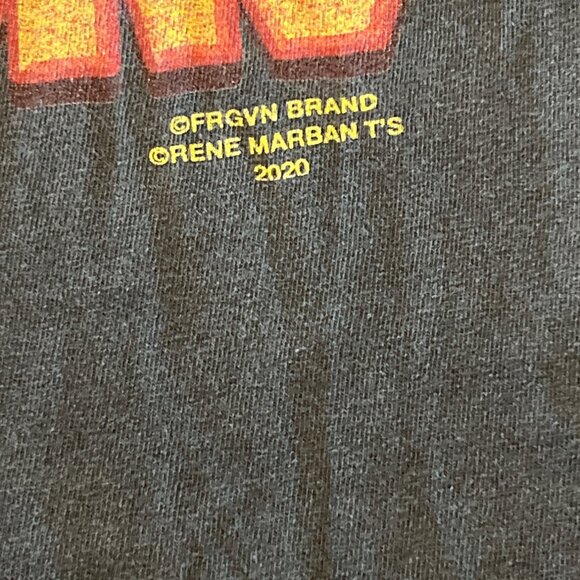 Vintage Frgvn Brand Chicago Bulls World Champions Graphic T Shirt 2020 Washed - Picture 3 of 7